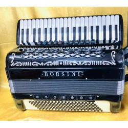 Borsini 4 Voice musette 120 Bass Piano Accordion Used