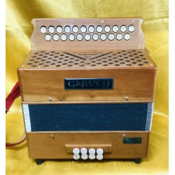 Used Garvey B/C 23 Button TAM2 Wooden 2 Voice Irish Style Accordion