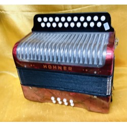Original Hohner Erica G/C 21 Button Accordion Used