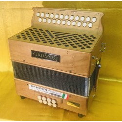 Garvey 23 Button TAM 2 Wooden 2 Voice B/C Irish Style Accordion