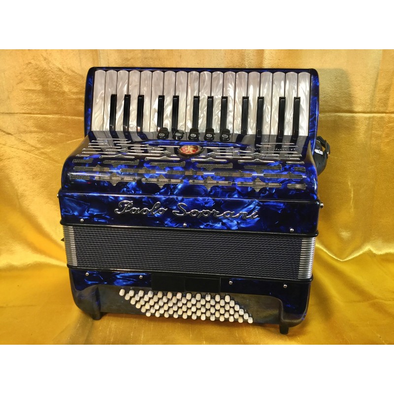 New Upgraded Paolo Soprani Professional 30 key 72 Bass Dry Tuned 3 Voice Piano Accordion