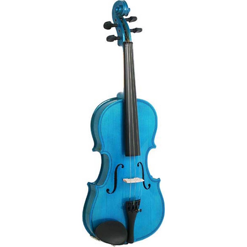 Blue Moon 3/4 Metallic Blue Violin Outfit