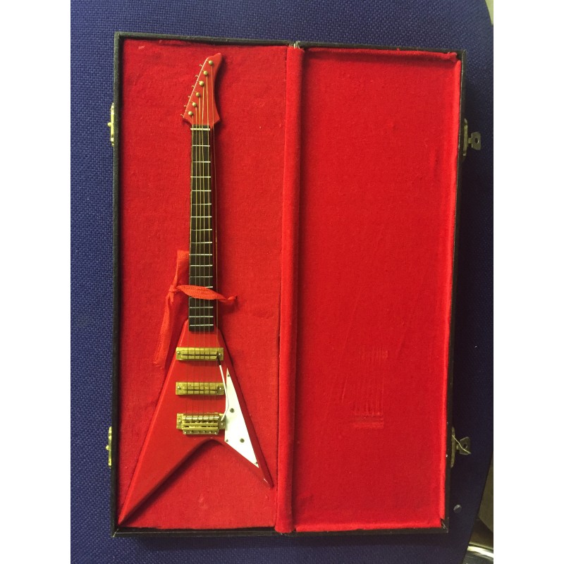 Model Guitar Gift - Flying V Copy Red