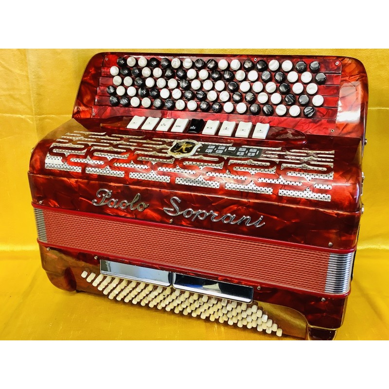 Paolo Soprani C Scale Midi 5 Row Chromatic accordion 87/120 bass Used