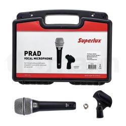 Superlux PRAD1 Vocal Dynamic Microphone with Mic Clip and Carry Case