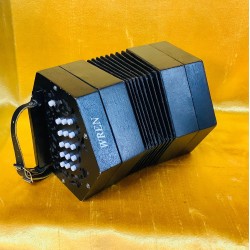 Used Wren Anglo Concertina G/C 30 button wooden ends