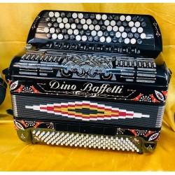 Dino Baffetti C Scale 5 Row Midi Chromatic accordion 82/120 bass Used