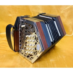 Lachenal Anglo Concertina G/C 30 Button Metal Ends
