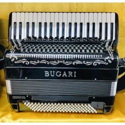 Bugari Champion Cassotto 120 Bass 4 Voice Musette Piano Accordion Used
