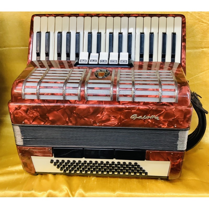 Galotta 34 Key 80 Bass 3 Voice Piano Accordion Used