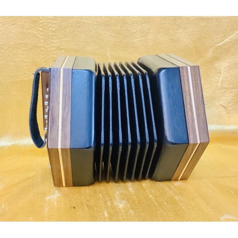 New Vintage C/G 30 button Walnut Anglo Concertina Jeffries Layout