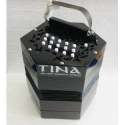 Tina Anglo Concertina G/C 30 button Wooden ends Used